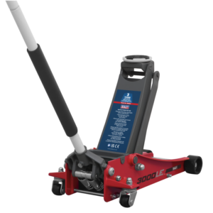 Low Profile Trolley Jack with Rocket Lift 3 Tonne - Red Vinny Byrne Low Profile Trolley Jack with Rocket Lift 3 Tonne - Red