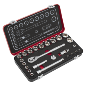Premier Platinum Socket Set 3/8"Sq Drive 31pc Vinny Byrne Premier Platinum Socket Set 3/8"Sq Drive 31pc