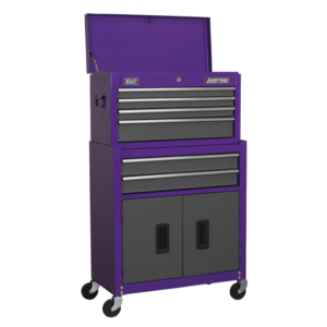 American PRO® Topchest & Rollcab Combination 6 Drawer - Purple/Grey Vinny Byrne American PRO® Topchest & Rollcab Combination 6 Drawer - Purple/Grey