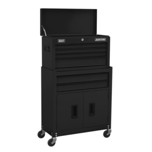 American PRO® Topchest & Rollcab Combination 6 Drawer - Black Vinny Byrne American PRO® Topchest & Rollcab Combination 6 Drawer - Black