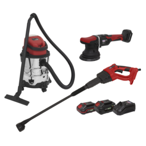3 x SV20 Series Cordless Power Tool Car Valeting Kit 20V - 2 Batteries Vinny Byrne 3 x SV20 Series Cordless Power Tool Car Valeting Kit 20V - 2 Batteries