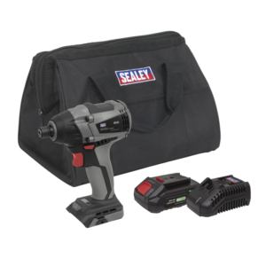 Premier SV20 Series 1/4"Hex Brushless Cordless Impact Driver Kit 20V 2Ah Vinny Byrne Premier SV20 Series 1/4"Hex Brushless Cordless Impact Driver Kit 20V 2Ah