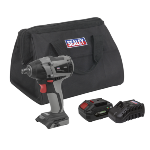 Premier SV20 Series 1/2"Sq Drive Brushless Cordless Impact Wrench Kit 20V 4Ah Vinny Byrne Premier SV20 Series 1/2"Sq Drive Brushless Cordless Impact Wrench Kit 20V 4Ah