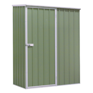 Dellonda Galvanized Steel Storage Shed with Pent Style Roof 150 x 80 x 190cm - Green Vinny Byrne Dellonda Galvanized Steel Storage Shed with Pent Style Roof 150 x 80 x 190cm - Green
