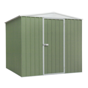 Dellonda Galvanized Steel Storage Shed with Apex Style Roof 230 x 230 x 220cm - Green Vinny Byrne Dellonda Galvanized Steel Storage Shed with Apex Style Roof 230 x 230 x 220cm - Green