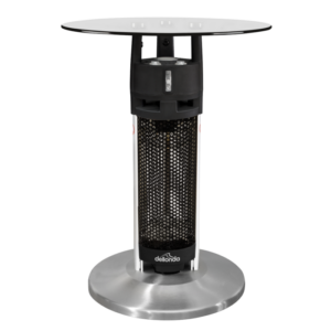 Dellonda Bistro Table with 1200W Heater, 65cm, Black/Stainless Steel Vinny Byrne Dellonda Bistro Table with 1200W Heater, 65cm, Black/Stainless Steel