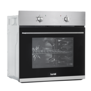 Baridi Integrated Fan-Assisted Electric Oven 60cm 55L Capacity - Black/Stainless Steel Vinny Byrne Baridi Integrated Fan-Assisted Electric Oven 60cm 55L Capacity - Black/Stainless Steel