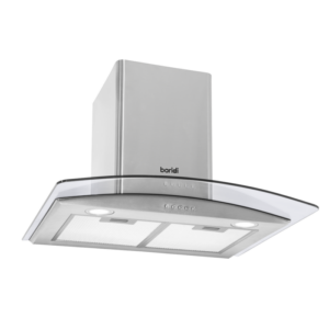 Baridi Curved Glass Cooker Hood with Carbon Filters & LED Lights 60cm - Stainless Steel Vinny Byrne Baridi Curved Glass Cooker Hood with Carbon Filters & LED Lights 60cm - Stainless Steel