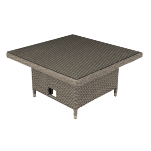 Dellonda Chester Rattan Wicker Adjustable-Height Outdoor Dining Table Vinny Byrne Dellonda Chester Rattan Wicker Adjustable-Height Outdoor Dining Table