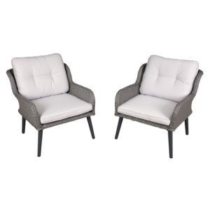 Dellonda Buxton Rattan Wicker Outdoor Chair Set 2pc Vinny Byrne Dellonda Buxton Rattan Wicker Outdoor Chair Set 2pc
