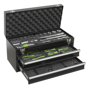 Siegen Portable Tool Chest 2 Drawer with Tool Kit 90pc Vinny Byrne Siegen Portable Tool Chest 2 Drawer with Tool Kit 90pc