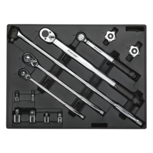 Premier Ratchet, Torque Wrench, Breaker Bar & Socket Adaptor Set with Tool Tray 13pc Vinny Byrne Premier Ratchet, Torque Wrench, Breaker Bar & Socket Adaptor Set with Tool Tray 13pc