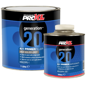 ProXl 2K Acrylic Primer + Hardener Kit (4:1) White 1.25lt total