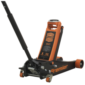Premier Low Profile Trolley Jack with Rocket Lift 4 Tonne - Orange Vinny Byrne Premier Low Profile Trolley Jack with Rocket Lift 4 Tonne - Orange