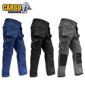 Cargo Ultra Premium Polycotton Work Trousers, Charcoal Vinny Byrne Cargo Ultra Premium Polycotton Work Trousers, Charcoal