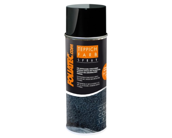 Foliatec Carpet Colour Spray, Matt Black - 400ML