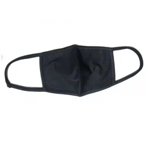 Reusable 2-Layer Cotton Mask, Black