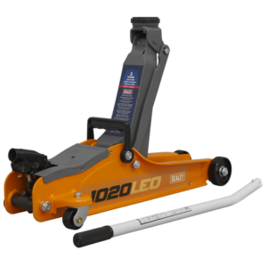 Low Profile Short Chassis Trolley Jack 2 Tonne - Orange Vinny Byrne Low Profile Short Chassis Trolley Jack 2 Tonne - Orange