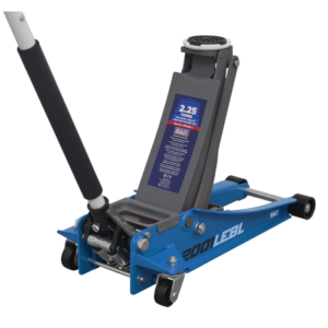 Low Profile Trolley Jack with Rocket Lift 2.25 Tonne - Blue Vinny Byrne Low Profile Trolley Jack with Rocket Lift 2.25 Tonne - Blue