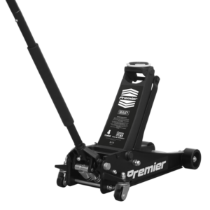 Premier Low Profile Trolley Jack with Rocket Lift 4 Tonne - Black Vinny Byrne Premier Low Profile Trolley Jack with Rocket Lift 4 Tonne - Black