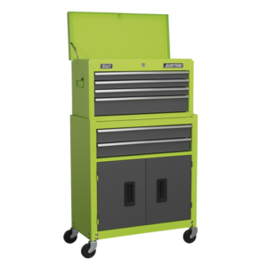 American PRO® Topchest & Rollcab Combination 6 Drawer - Green/Grey Vinny Byrne American PRO® Topchest & Rollcab Combination 6 Drawer - Green/Grey
