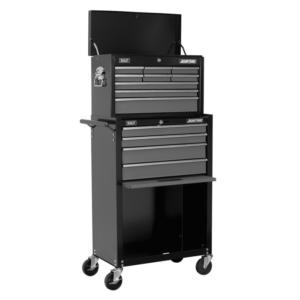 American PRO® Topchest & Rollcab Combination 13 Drawer - Black/Grey Vinny Byrne American PRO® Topchest & Rollcab Combination 13 Drawer - Black/Grey