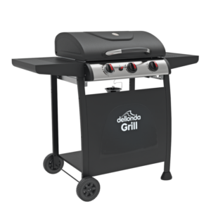 Dellonda 3 Burner Gas BBQ Grill with Piezo Ignition & Thermometer Vinny Byrne Dellonda 3 Burner Gas BBQ Grill with Piezo Ignition & Thermometer