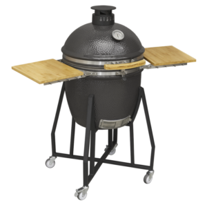 Dellonda Deluxe 22"(56cm) Ceramic Kamado Style BBQ with Wheeled Stand Vinny Byrne Dellonda Deluxe 22"(56cm) Ceramic Kamado Style BBQ with Wheeled Stand