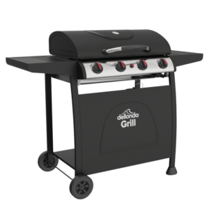 Dellonda 4 Burner Gas BBQ Grill with Piezo Ignition & Thermometer Vinny Byrne Dellonda 4 Burner Gas BBQ Grill with Piezo Ignition & Thermometer