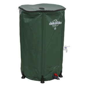 Dellonda Collapsible PVC Garden Water Butt with Zipped Lid & Drain Tap 250L