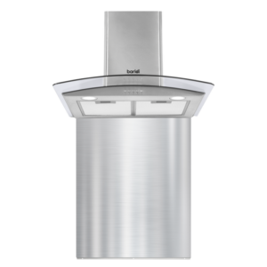 Baridi Curved Glass Cooker Hood with Carbon Filters, LED Lights & Splashback 60cm - Stainless Steel Vinny Byrne Baridi Curved Glass Cooker Hood with Carbon Filters, LED Lights & Splashback 60cm - Stainless Steel