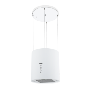 Baridi Round Island Cooker Hood 35cm - White Vinny Byrne Baridi Round Island Cooker Hood 35cm - White