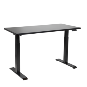 Dellonda Black Electric Height Adjustable Standing Desk, 1400 x 700mm Dual Motor 100kg Vinny Byrne Dellonda Black Electric Height Adjustable Standing Desk, 1400 x 700mm Dual Motor 100kg