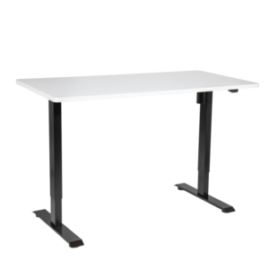 Dellonda Single Motor Ultra-Quiet Adjustable-Height Electric Sit/Stand Desk - White Desktop Vinny Byrne Dellonda Single Motor Ultra-Quiet Adjustable-Height Electric Sit/Stand Desk - White Desktop