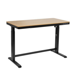 Dellonda Single Motor Ultra-Quiet Electric Desk with Control Panel, USB Port & Drawer - Oak Desktop Vinny Byrne Dellonda Single Motor Ultra-Quiet Electric Desk with Control Panel, USB Port & Drawer - Oak Desktop