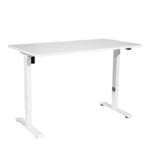 Dellonda Single Motor Ultra-Quiet Adjustable-Height Electric Sit/Stand Desk - White Desktop Vinny Byrne Dellonda Single Motor Ultra-Quiet Adjustable-Height Electric Sit/Stand Desk - White Desktop
