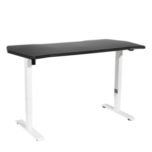 Dellonda Single Motor Ultra-Quiet Adjustable-Height Electric Sit/Stand Desk - Carbon Fibre Effect Desktop Vinny Byrne Dellonda Single Motor Ultra-Quiet Adjustable-Height Electric Sit/Stand Desk - Carbon Fibre Effect Desktop