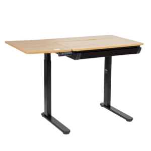 Dellonda Single Motor Ultra-Quiet Electric Adjustable Drawing Table with 40° Tilt, Drawer & Side Table Vinny Byrne Dellonda Single Motor Ultra-Quiet Electric Adjustable Drawing Table with 40° Tilt, Drawer & Side Table
