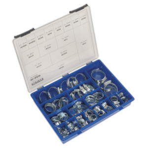 HI-GRIP® Zinc Plated Hose Clip Assortment 9.5-55mm 81pc Vinny Byrne HI-GRIP® Zinc Plated Hose Clip Assortment 9.5-55mm 81pc