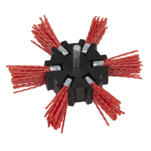 100mm Nylon Filament Strip Brush with 6mm Shaft