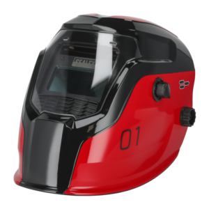 Auto Darkening Welding Helmet Shade 9-13 - Red Vinny Byrne Auto Darkening Welding Helmet Shade 9-13 - Red