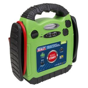 RoadStart® 12V Emergency Jump Starter with Air Compressor 900 Peak Amps Vinny Byrne RoadStart® 12V Emergency Jump Starter with Air Compressor 900 Peak Amps