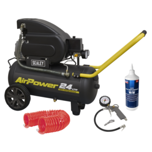 24L Direct Drive Air Compressor Combo 2hp 110V Vinny Byrne 24L Direct Drive Air Compressor Combo 2hp 110V