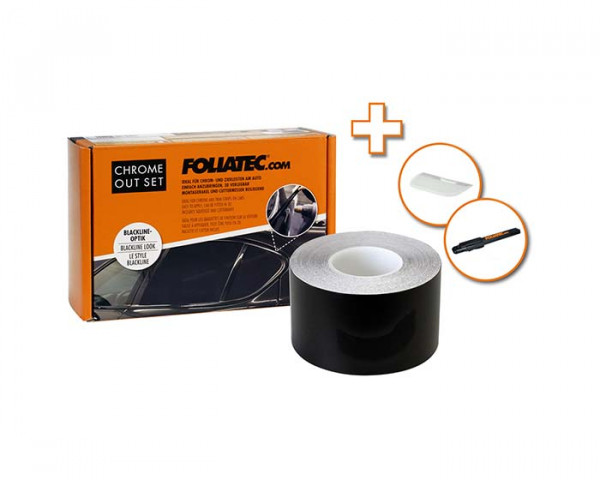 Foliatec Chrome Out Set, Carbon Fibre Design