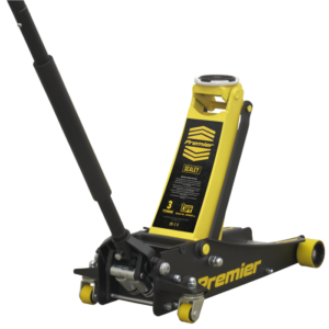 Premier Low Profile Trolley Jack with Rocket Lift 3 Tonne - Yellow Vinny Byrne Premier Low Profile Trolley Jack with Rocket Lift 3 Tonne - Yellow