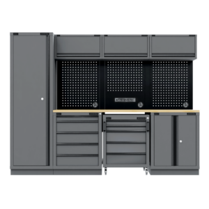 Superline PRO® Black Edition Storage System with Rubber Wood Worktop 2.64m Vinny Byrne Superline PRO® Black Edition Storage System with Rubber Wood Worktop 2.64m