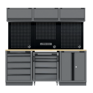 Superline PRO® Black Edition Storage System with Rubber Wood Worktop 2.04m Vinny Byrne Superline PRO® Black Edition Storage System with Rubber Wood Worktop 2.04m