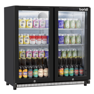 Baridi Hinged Double Door, Back Bar Drinks Fridge/Cooler, 190L Capacity Vinny Byrne Baridi Hinged Double Door, Back Bar Drinks Fridge/Cooler, 190L Capacity