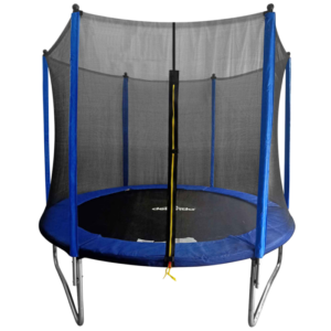 Dellonda Heavy-Duty Outdoor Trampoline with Safety Enclosure Net 8ft Vinny Byrne Dellonda Heavy-Duty Outdoor Trampoline with Safety Enclosure Net 8ft