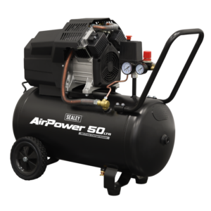 Air Compressor 50L V-Twin Oil Free Direct Drive 3hp Vinny Byrne Air Compressor 50L V-Twin Oil Free Direct Drive 3hp